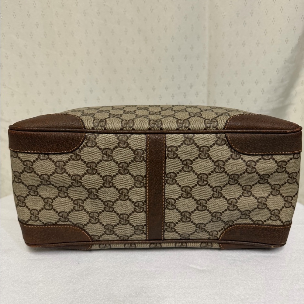 Authentic Vintage Gucci Brown Monogram Handbag - Picture 5 of 16